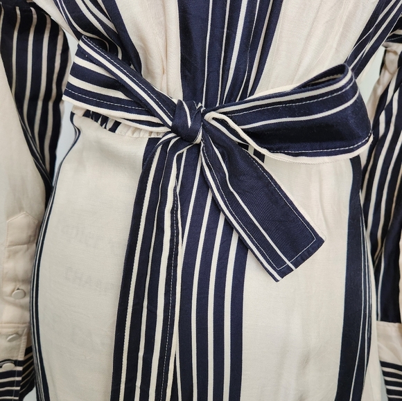 COS Striped Wrap Dress - Picture 9 of 16